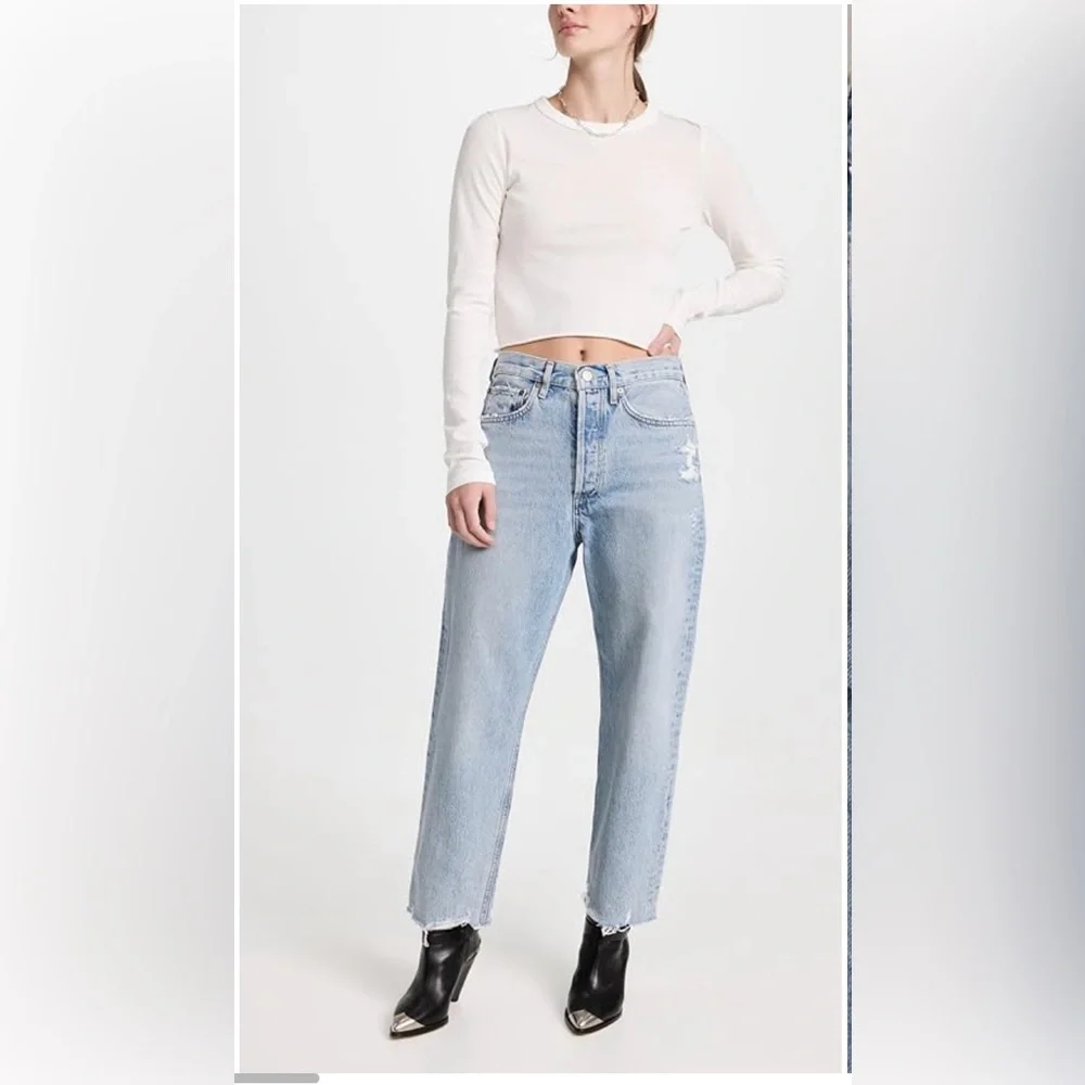 AGOLDE 90s crop mid-rise straight- 25 - Picture 2 of 10